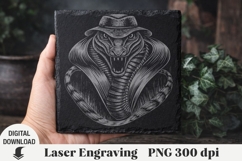 Snake Laser Engraving, cobra Engraving file PNG Product Image 1