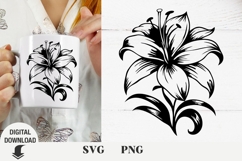 Flower svg, Lily svg, wildflowers, floral svg, Summer Product Image 1