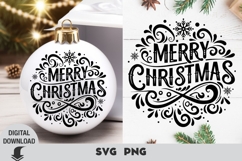 Christmas svg, Christmas ornament svg, Merry christmas svg Product Image 1