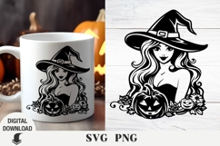 Witch svg, Halloween svg, Pumpkin svg, Shirt Design Product Image 1