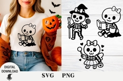 Halloween svg, Skeleton Svg, spooky vibes, Scull Svg Product Image 1