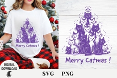 Christmas svg, Cute cat svg, Christmas cat svg Product Image 5