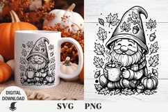 Fall Gnome, Thanksgiving, Pumpkin svg, Fall Product Image 1