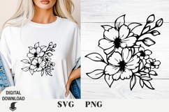 Flower svg, wildflowers, floral svg, Summer Product Image 1