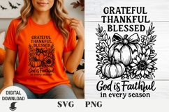 Pumpkin svg, Fall svg, thanksgiving day, Boho Sublimation Product Image 1