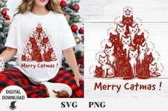 Christmas svg, Cute cat svg, Christmas cat svg Product Image 3