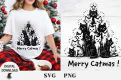 Christmas svg, Cute cat svg, Christmas cat svg Product Image 2