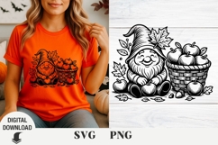 Gnome svg, Fall Gnome, Thanksgiving, Pumpkin svg, Fall Product Image 2