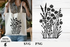 wildflowers, Flowers svg, floral svg, Spring, Summer Product Image 1