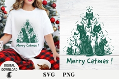 Christmas svg, Cute cat svg, Christmas cat svg Product Image 4
