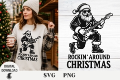 Santa svg, Christmas svg, fanny svg, Christmas ornamemt svg Product Image 1