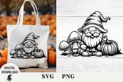 Gnome svg, Fall Gnome, Thanksgiving, Pumpkin svg, Fall Product Image 1