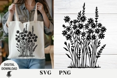 Flowers svg, wildflowers, floral svg, Spring, Summer Product Image 1