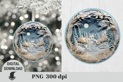 3D Christmas Ornaments Sublimation Bundle / Christmas PNG Product Image 4