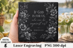 Religious Quotes Laser Engraving, Cow Engraving file PNG Product Image 1