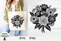 wildflowers, Flowers svg, floral svg, Spring, Summer Product Image 1