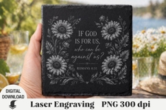 Religious Quotes Laser Engraving, Cow Engraving file PNG Product Image 1