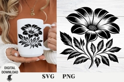Flower svg, Boho svg, Boho flowers, floral svg Product Image 1