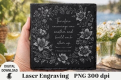 Religious Quotes Laser Engraving, Cow Engraving file PNG Product Image 1