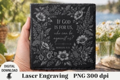 Religious Quotes Laser Engraving, Cow Engraving file PNG Product Image 1