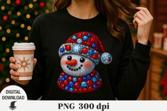 Christmas, snowman, Christmas png, Santa crystal style Product Image 2