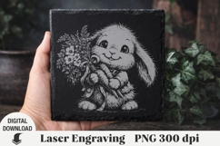 Easter Laser Engraving, Easter bunny Engraving file PNG Product Image 5
