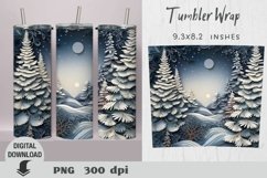 Christmas 3d Tumbler Wrap, Christmas tree 3d sublimation Product Image 4