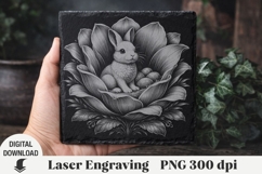 Easter Laser Engraving, Easter bunny Engraving file PNG Product Image 1
