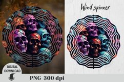 Halloween wind spinner, skull wind spinner Product Image 2