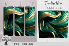 Abstract Tumbler Wrap, Tumbler sublimation, golden glitter Product Image 3
