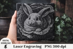 Easter Laser Engraving, Easter bunny Engraving file PNG Product Image 1