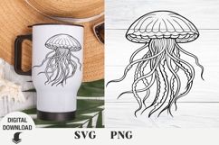 jellyfish svg, sea svg, fish, sea sublimation, cruise Product Image 1