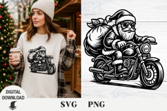 Santa svg Christmas svg, deer svg, Christmas ornamemt svg Product Image 1