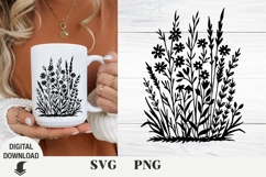 Flowers svg, wildflowers, floral svg, Spring, Summer Product Image 1