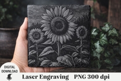 Sunflower Laser Engraving, flowers Engraving file Product Image 1