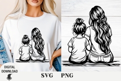 Girl mama svg, Mother&#039;s Day svg, mama svg , Mom svg Product Image 1