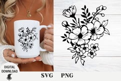 Flower svg, wildflowers, floral svg, Summer Product Image 1