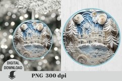 3D Christmas Ornaments Sublimation Bundle / Christmas PNG Product Image 6