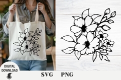 Flower svg, wildflowers, floral svg, Summer Product Image 1