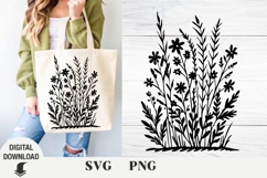 Flowers svg, wildflowers, floral svg, Spring, Summer Product Image 1