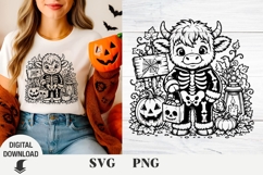 Highland Cow Halloween svg, Halloween svg , Cow svg Product Image 1