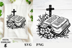 Cross and flowers svg, Easter svg, Easter Cross , spring Product Image 1