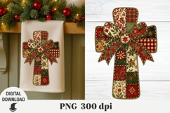 Christmas, Christmas Cross Patchwork, nativity, religious Product Image 3