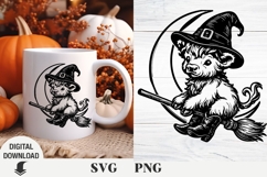 Highland Cow Halloween svg, Halloween svg , Cow svg Product Image 1