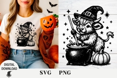 Highland Cow Halloween svg, Halloween svg , Cow svg Product Image 1