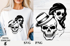 Scull Svg, Halloween svg, girl svg, Skeleton Svg Product Image 1
