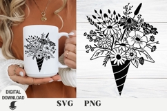 Flower svg, wildflowers, floral svg, Summer Product Image 1