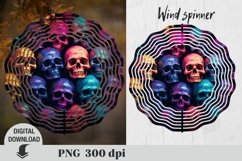 Halloween wind spinner, skull wind spinner Product Image 3