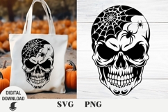 Skull svg, Halloween svg, Flower Skull svg Product Image 1