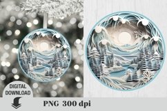 3D Christmas Ornaments Sublimation Bundle / Christmas PNG Product Image 8